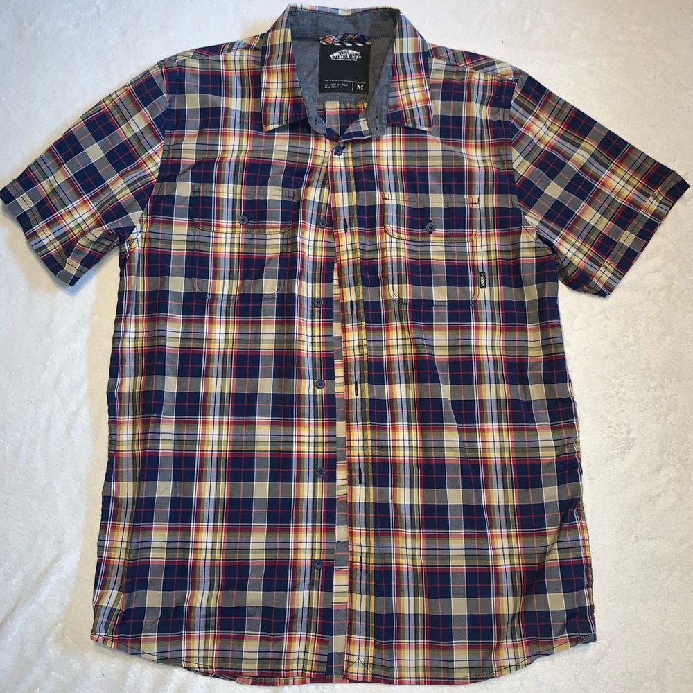 Vans Plaid Button Up Tee - image 1